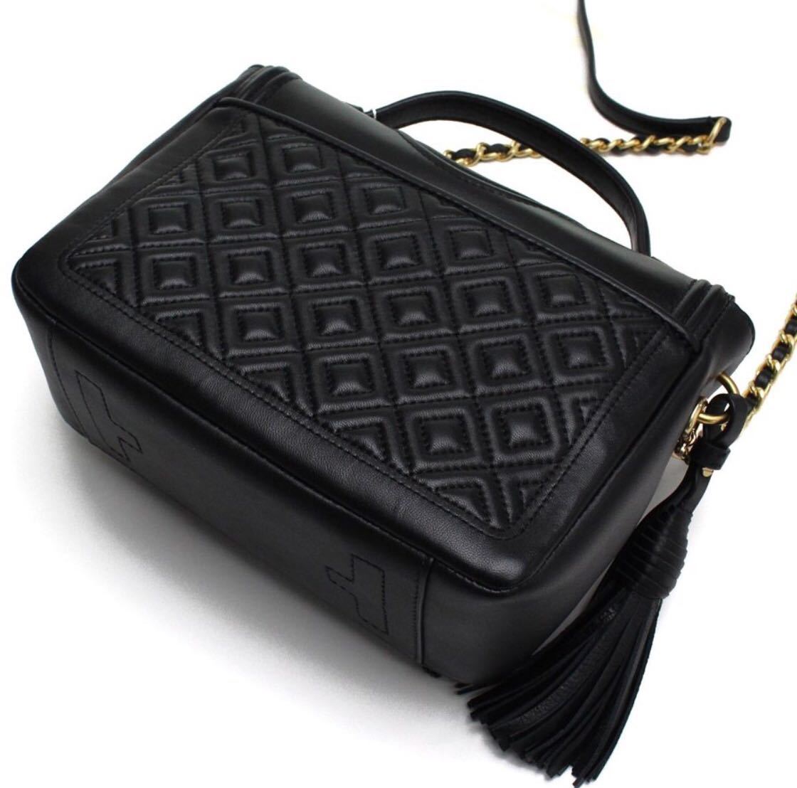 [新品]トリーバーチ TORY BURCH ハンドバッグ 2WAY FLEMING フレミング サッチェルバッグ ブラック レディース 45147-001