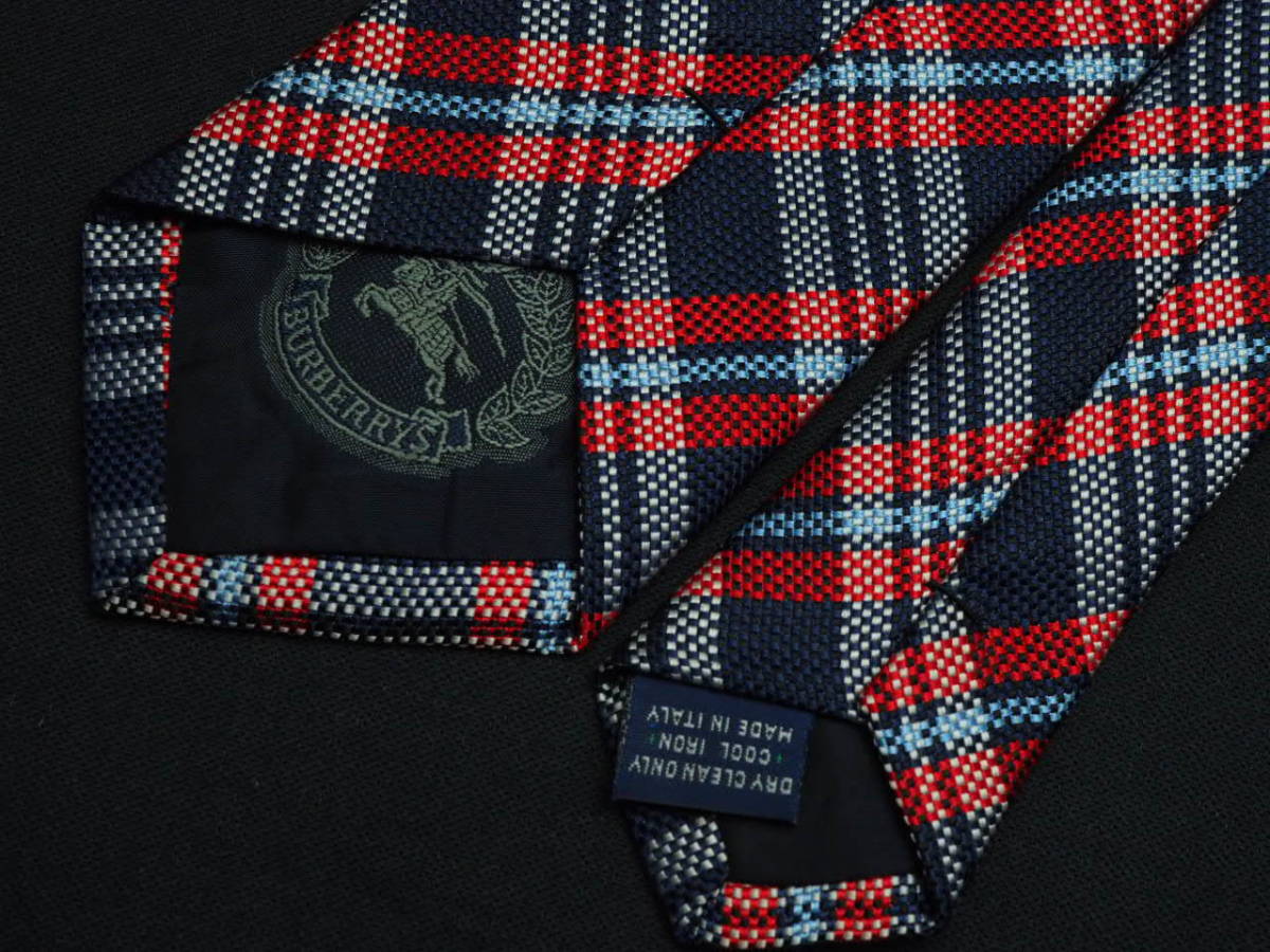 バーバリー BURBERRY ネクタイ 美品 ITALY イタリア製 イタリア製 