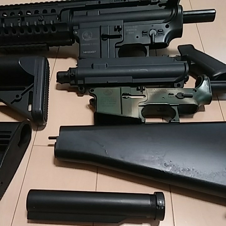 ASG マルイ　M4　M4S-system　パーツ　ストック　フレーム　グリップ