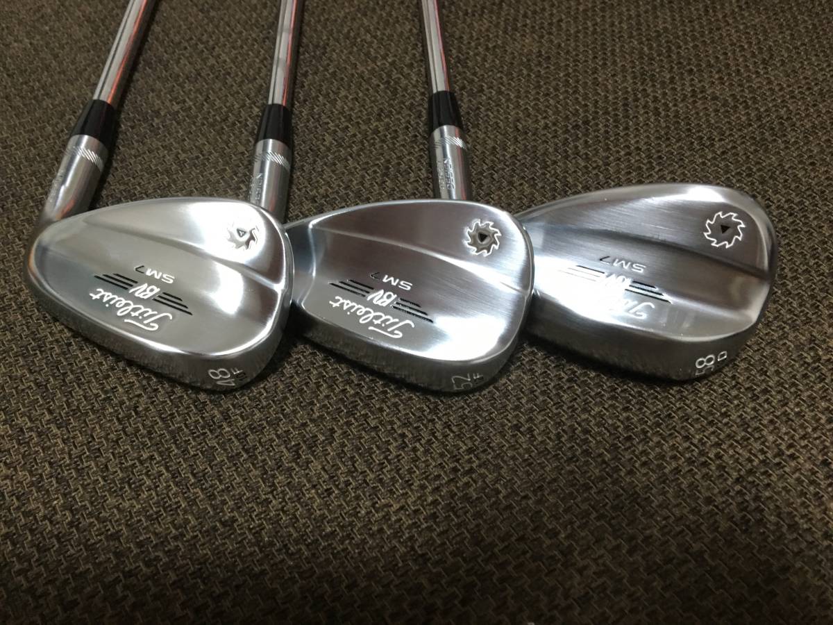 美品 タイトリストSM7 48/10F 52/12F 58/12D モーダスmodus3 120 S 3本