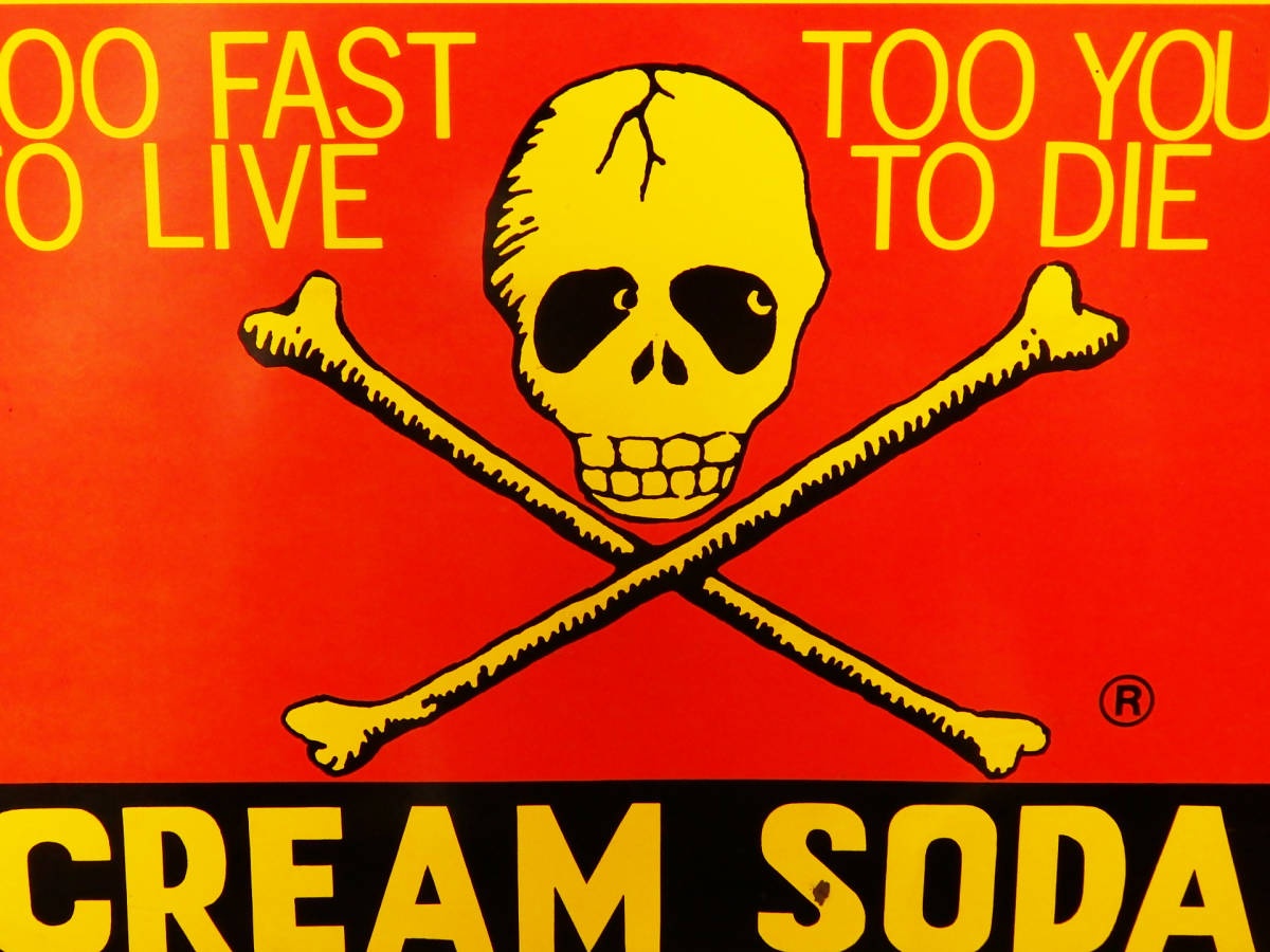 CREAM SODA 看板 角ドクロプレート 激レア クリームソーダ メルカリ