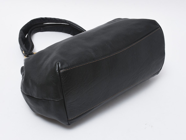 良品 KITAMURA キタムラ レザー ハンドバッグ ブラック系 Kitamura 