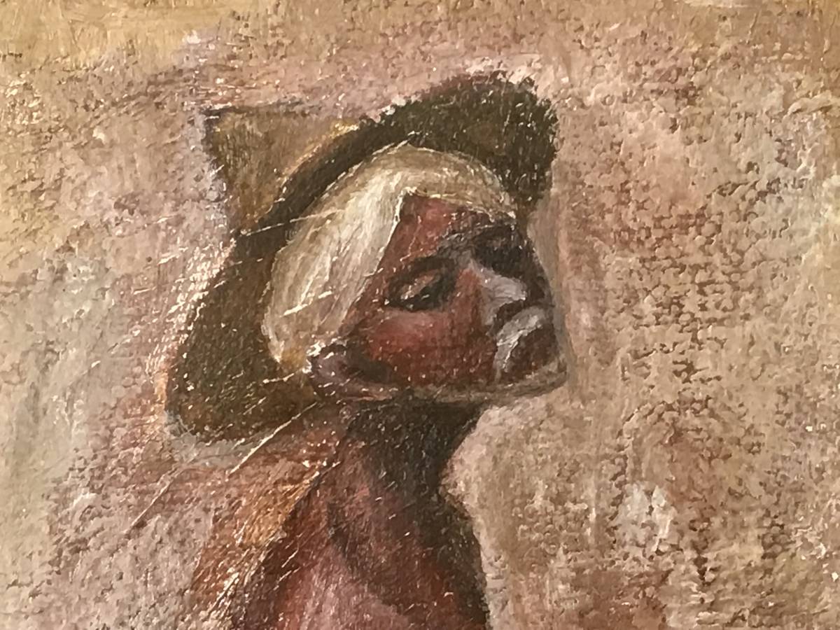 絵画 ロバにのる人 金田辰弘 絵画 ロバにのる人 金田辰弘