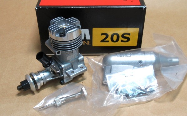 ★ ENYA 20S Uコン用エンジン + RC用スロットルバルブ　新品未使用品 !　(エンヤ)