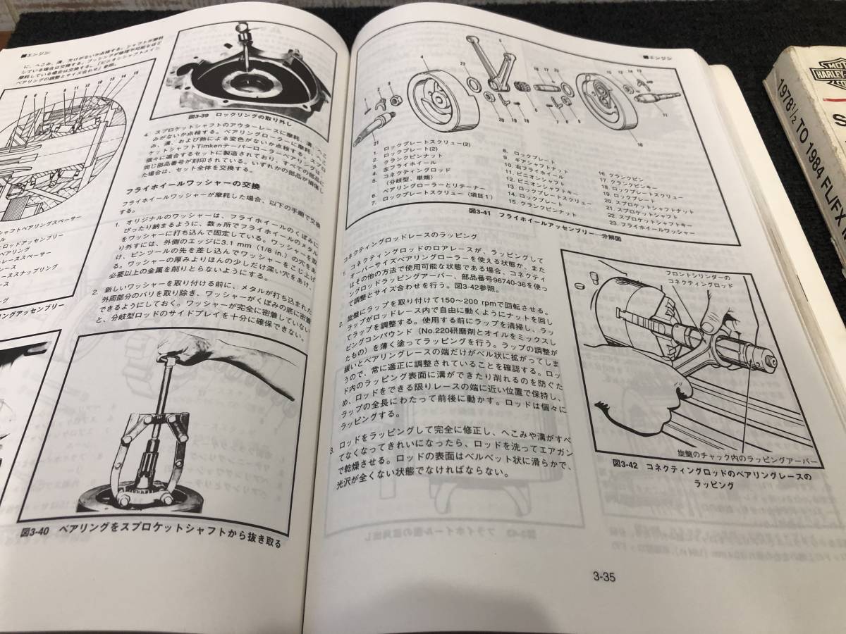 □ショベル 純正 サービス マニュアル□1970 to 1984 FLH FLH FX