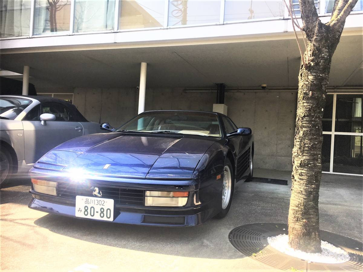 フェラーリテスタロッサ　レプリカ　1996年式　車検2021年3月　色ダークブルー　内装タンレザー　5速ミッション