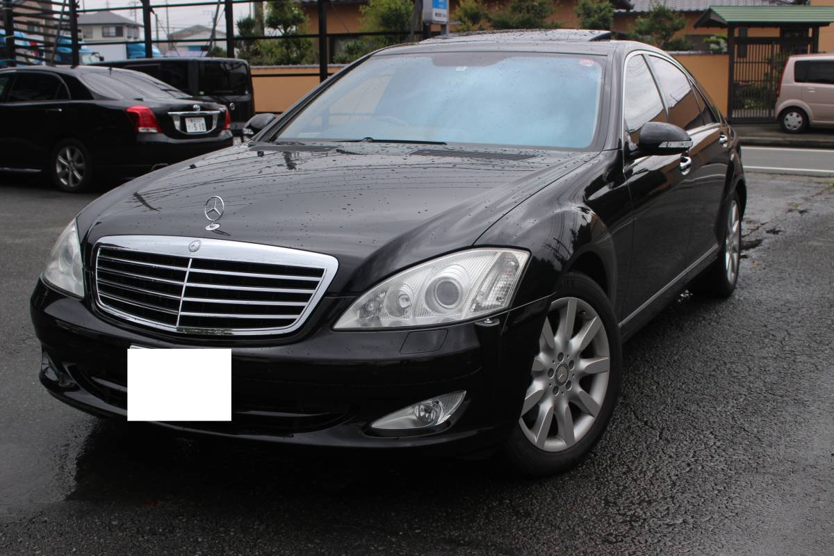 H20 ベンツ　S550L　無事故　実走行　エアサス交換済　D記録簿20-31完備　車検付元年10月　即決92.8万円