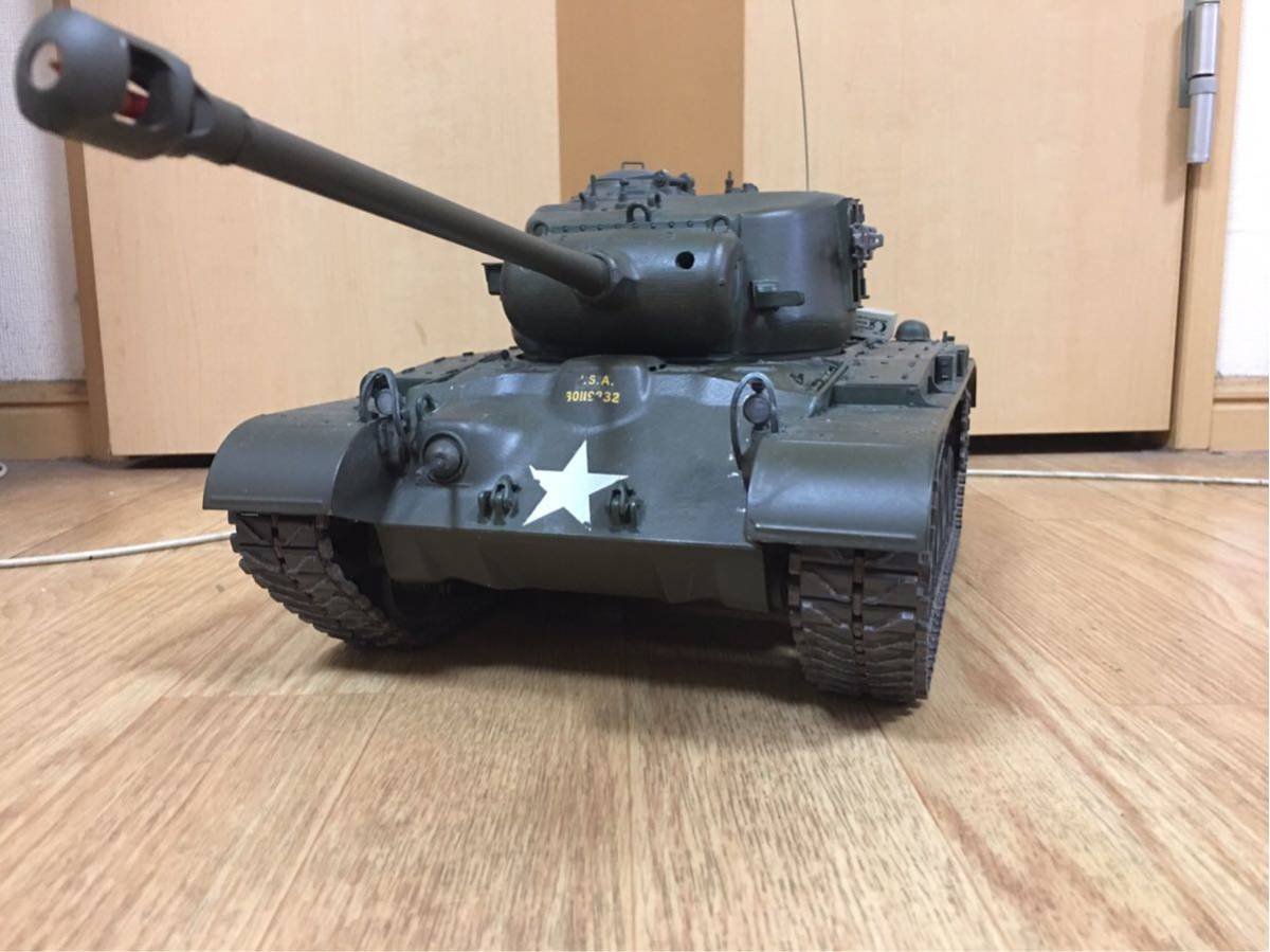 M26パーシングフルオペレーション 完動品 タミヤ アメリカ戦車 M26 RC