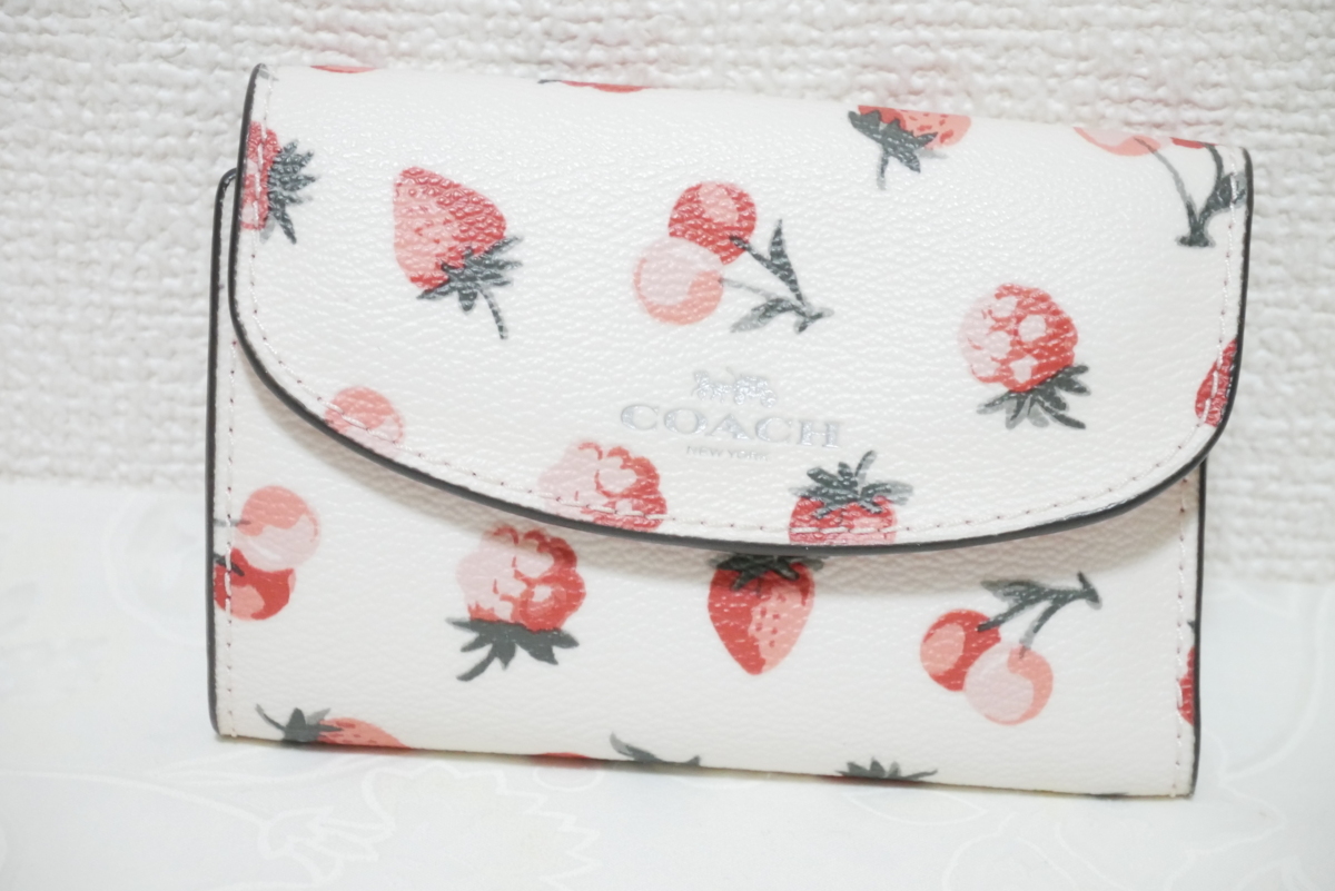 ☆新品☆COACH(コーチ)☆6連キーケース☆フルーツ模様☆