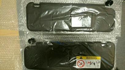 200系 ハイエース ダークプライム2 純正 ブラック仕様 フロント バイザー 左右 新品 標準ボディ