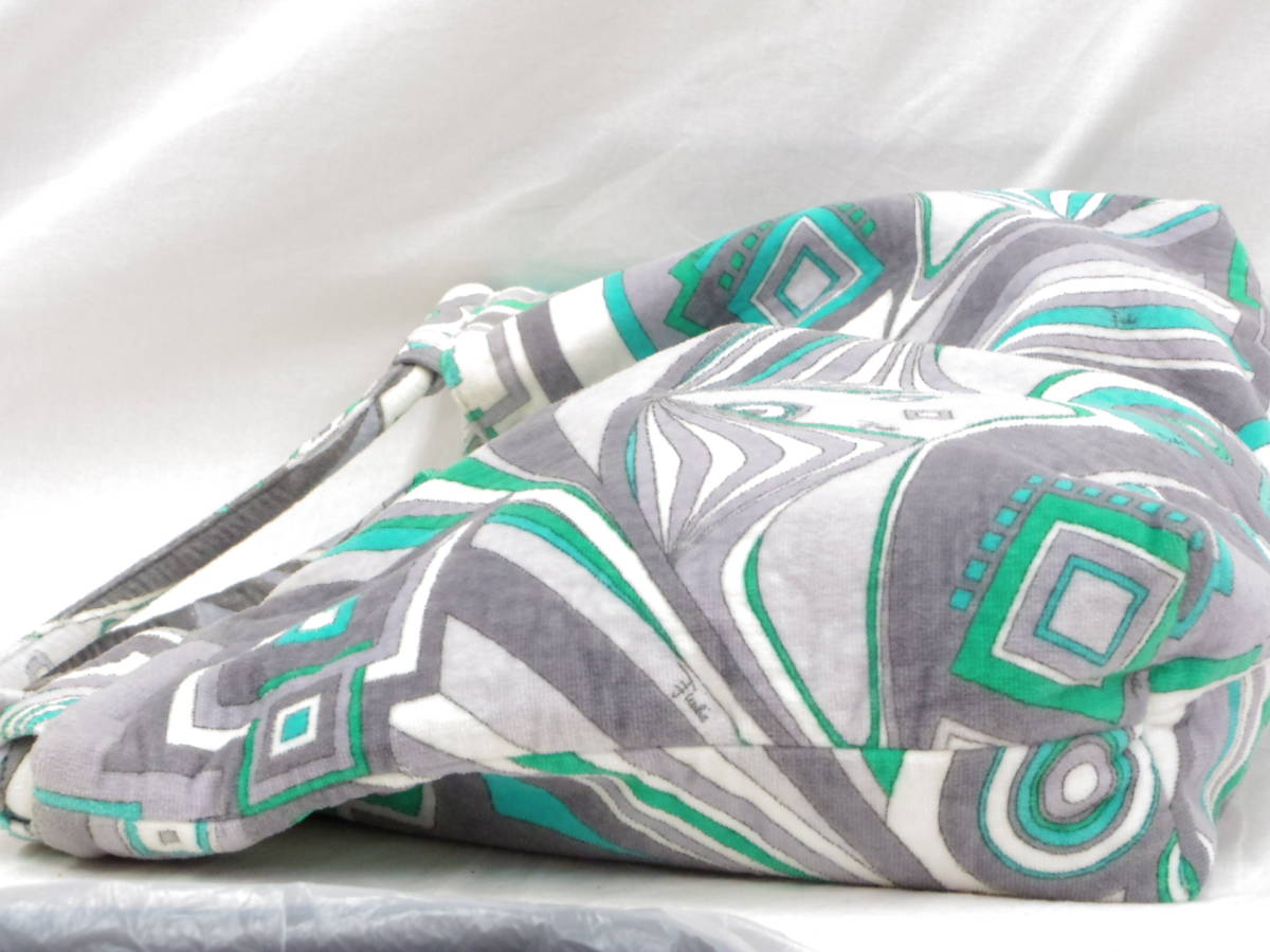 EMILIO PUCCI】 エミリオプッチ トートバッグ パイル生地 マルチカラー 
