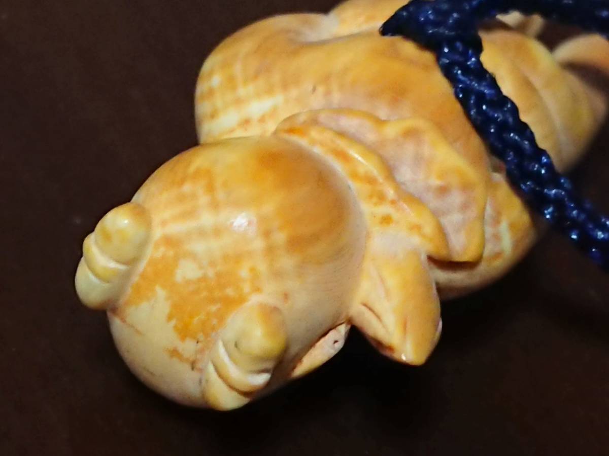 ともたん 彫刻根付骨董人形4点セットとケース※画像9の2
