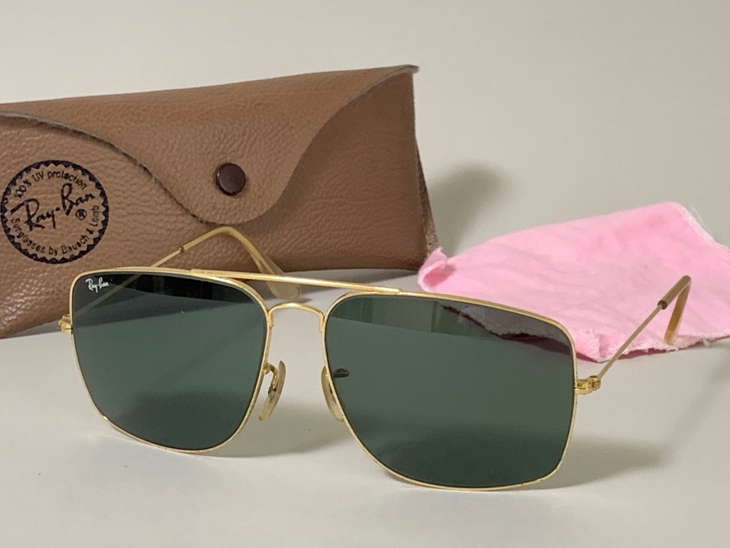 ケース付★B&L RAY-BANボシュロムレイバン EXPOLERエクスプローラーGold/G-15金ゴールド62mmVINTAGEオールドサングラス CARAVANキャラバン