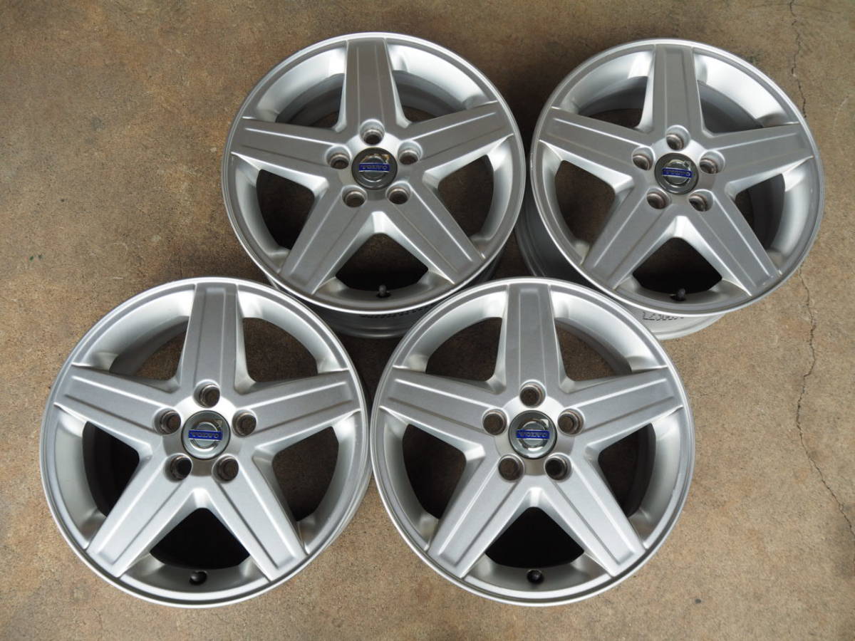 H844　送料無料　ボルボ純正　6.5Jx16 +52.5 PCD108　5本　S40　V50　C30　アルミホイール　VOLVO