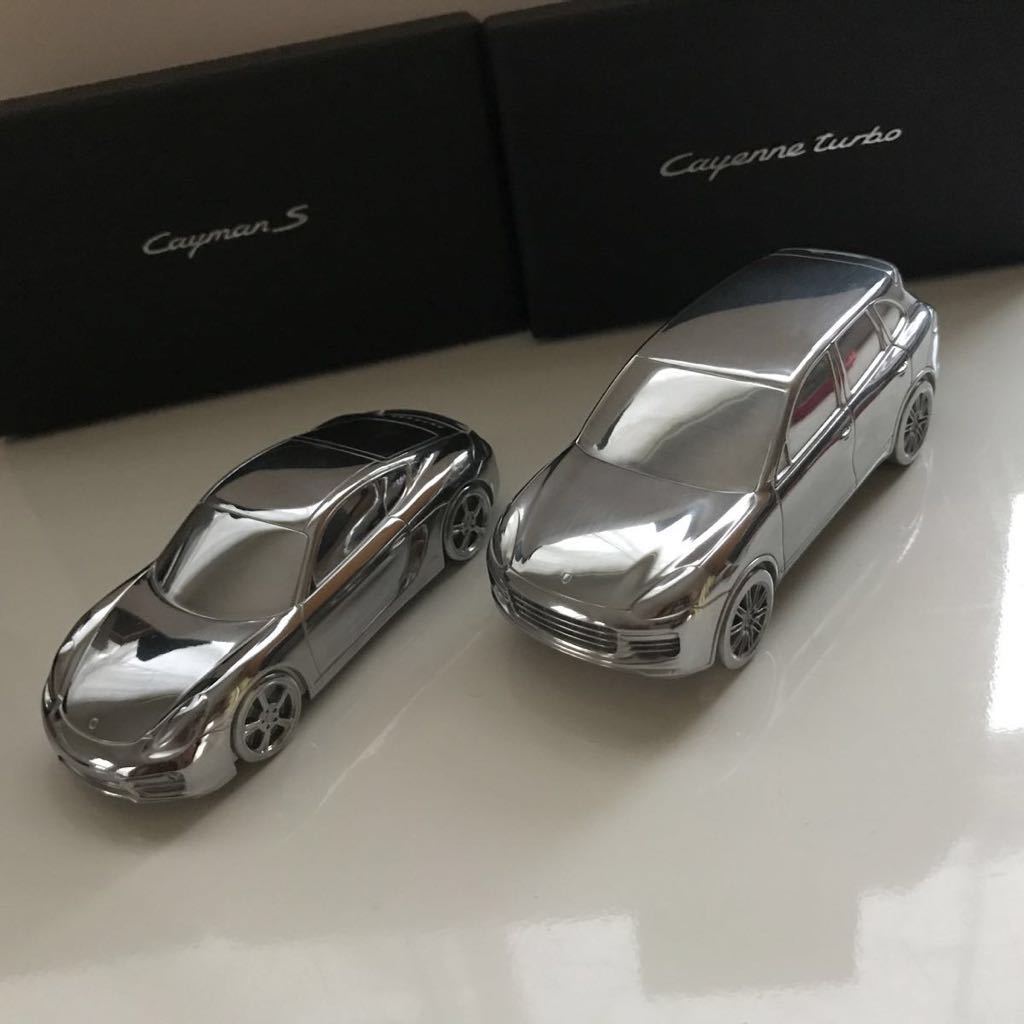 【ポルシェ カイエン ターボ】ペーパーウェイト メタルカー　非売品 PORSCHE ポルシェ メタルカー ケイマンS &カイエンターボ セット 新品