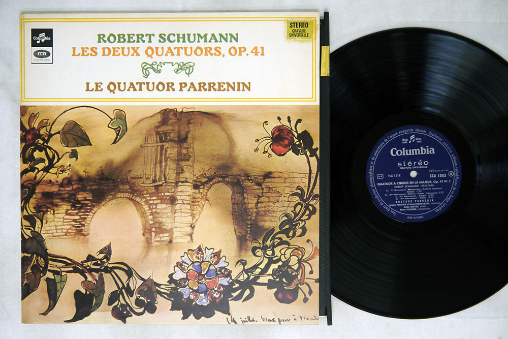仏 LE QUATUOR PARRENIN/SCHUMANN: QUATUOR A CORDES OP. 41/COLUMBIA CCA 1083