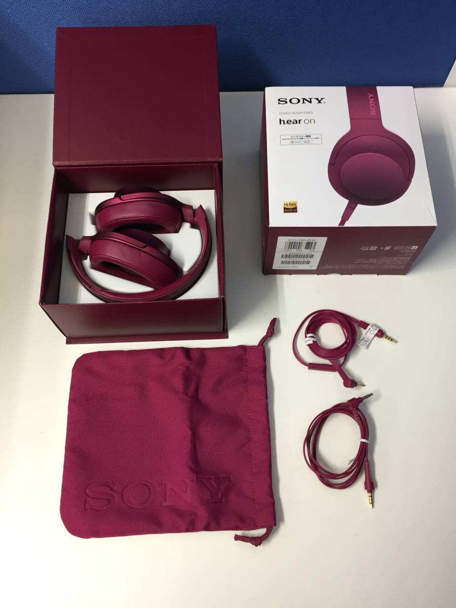 美品・付属品完備】SONY h.ear on MDR-100A ボルドーピンク 商品の説明