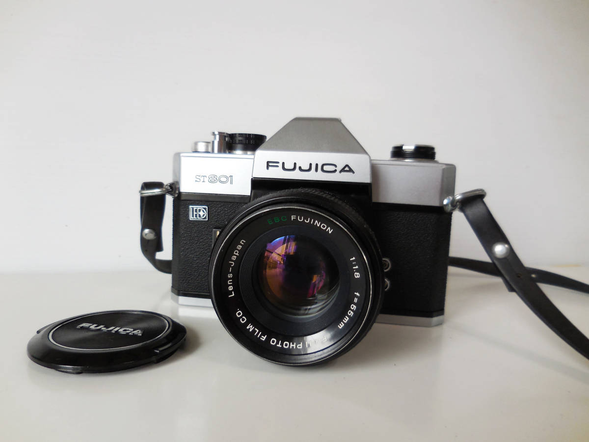 FUJICA ST801 EBC55mmF1.8単焦点 ST801（プリズム腐食無し）M42、MF機