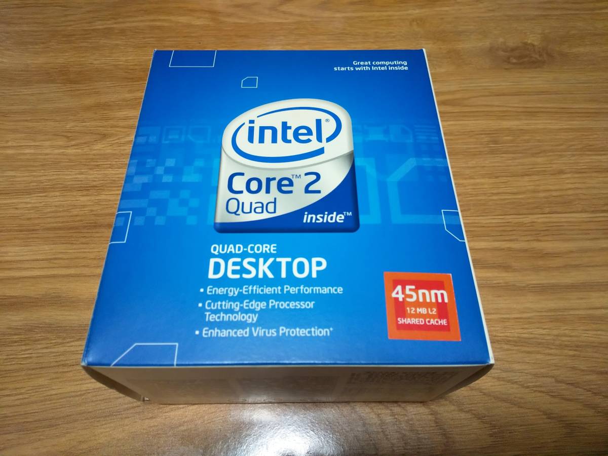 Intel Core 2 Quad Q9650 (3.00GHz LGA775) 箱・説・エンブレムシールあり クーラー欠品