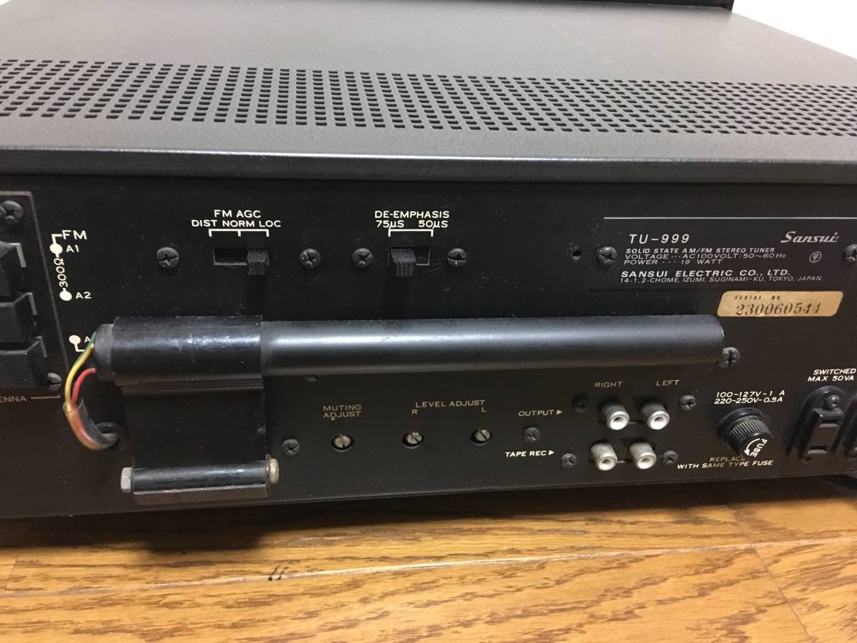 美品動作品 サンスイ TU-999 チューナー TU-999 サンスイ SANSUI Sansui 美品・動作品 FM⁄AMチューナー AM⁄FM