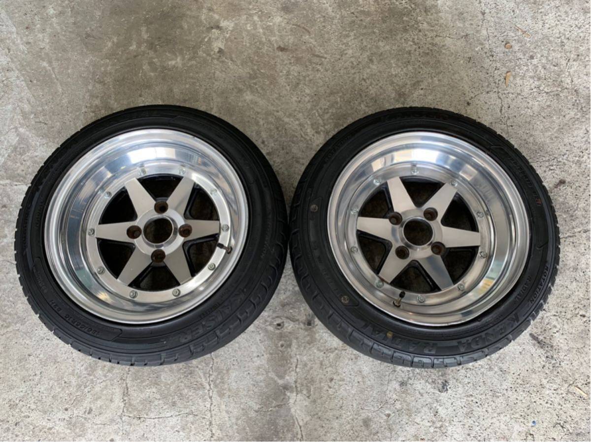 旧車 SSR・スピードスターロンシャン 深リム 当時物 4穴 114.3 15インチ8.5