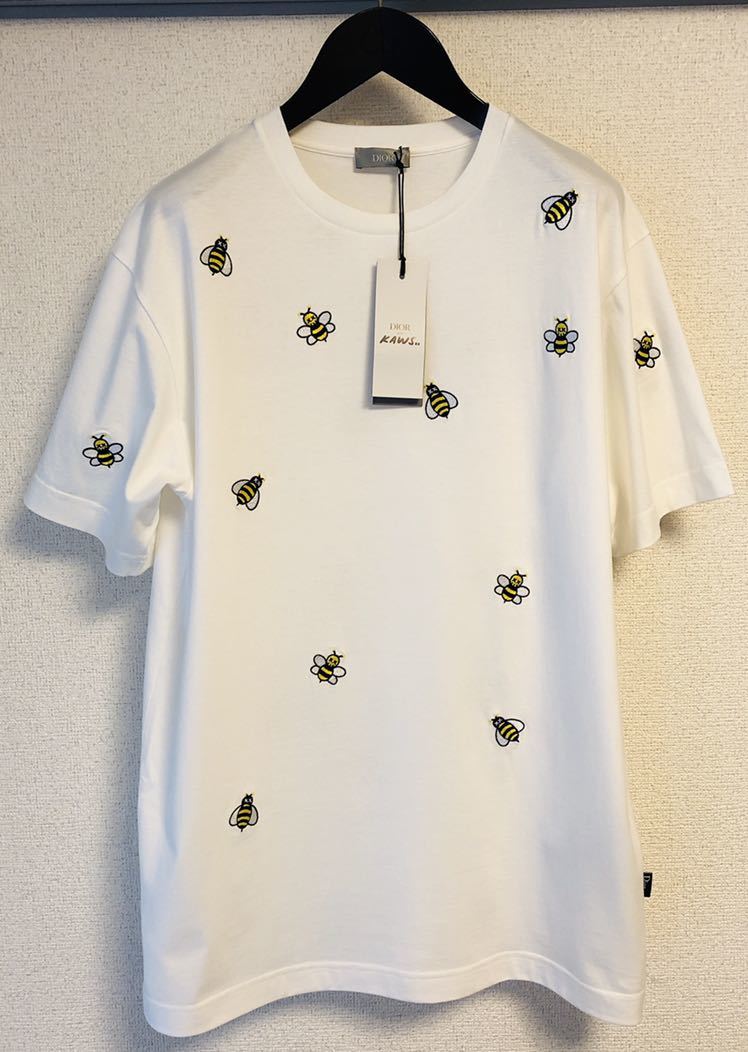 新品 2019ss ディオール × カウズ Dior KAWS Bee コラボ Tシャツ S 