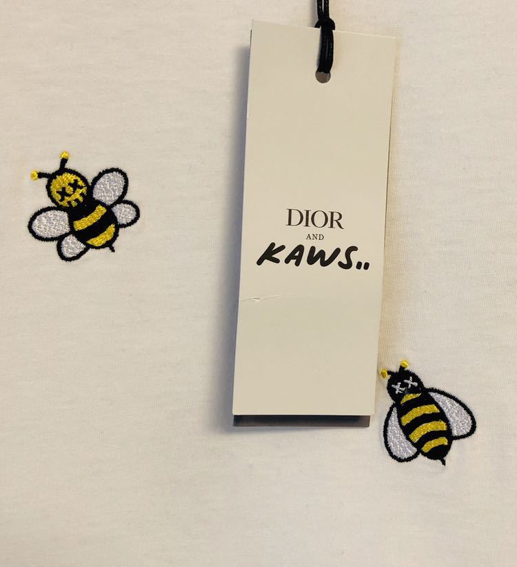 新品 2019ss ディオール × カウズ Dior KAWS Bee コラボ Tシャツ S 