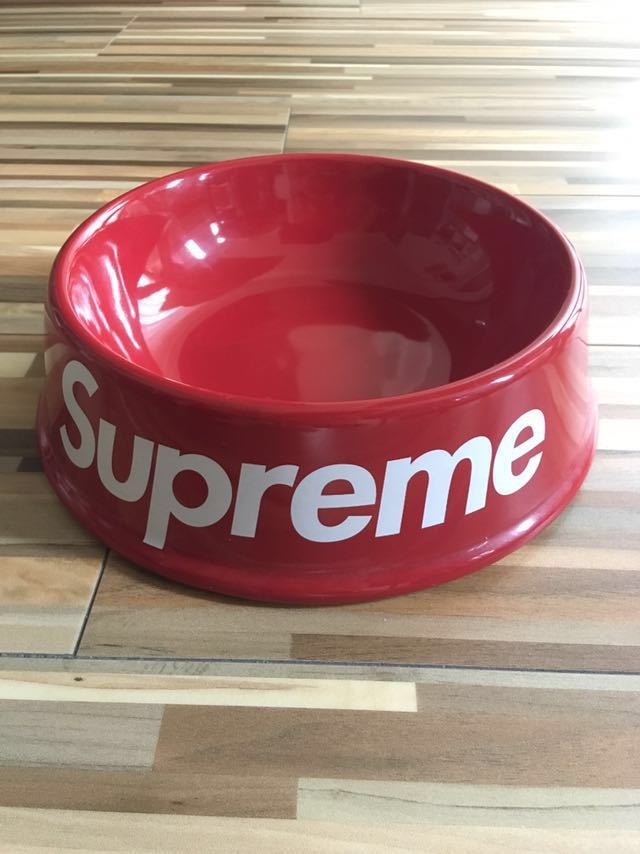 犬用品 Supreme 赤 フードボウル 犬用品 Supreme 赤 フードボウル