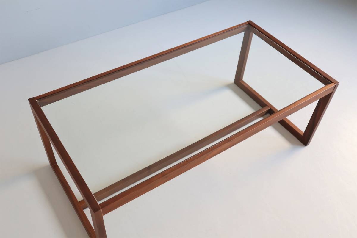 テーブル 【良品】高野木工 CUBE 110 GLASS TABLE