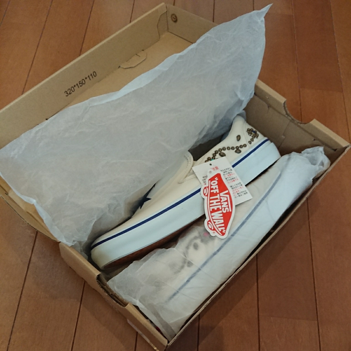 未使用】マーブルズ×VANS スタッズ スタープリント スリッポン 28 