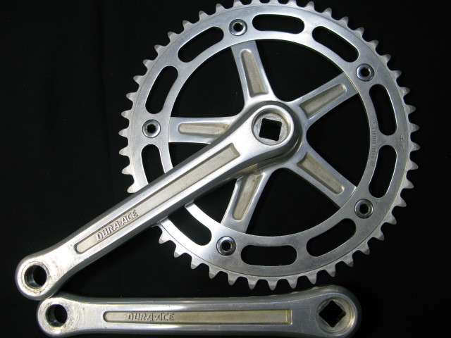 ピスト・競輪/NJS認定shimano【DURA-ACE】クランク167.5mm/151 中古品