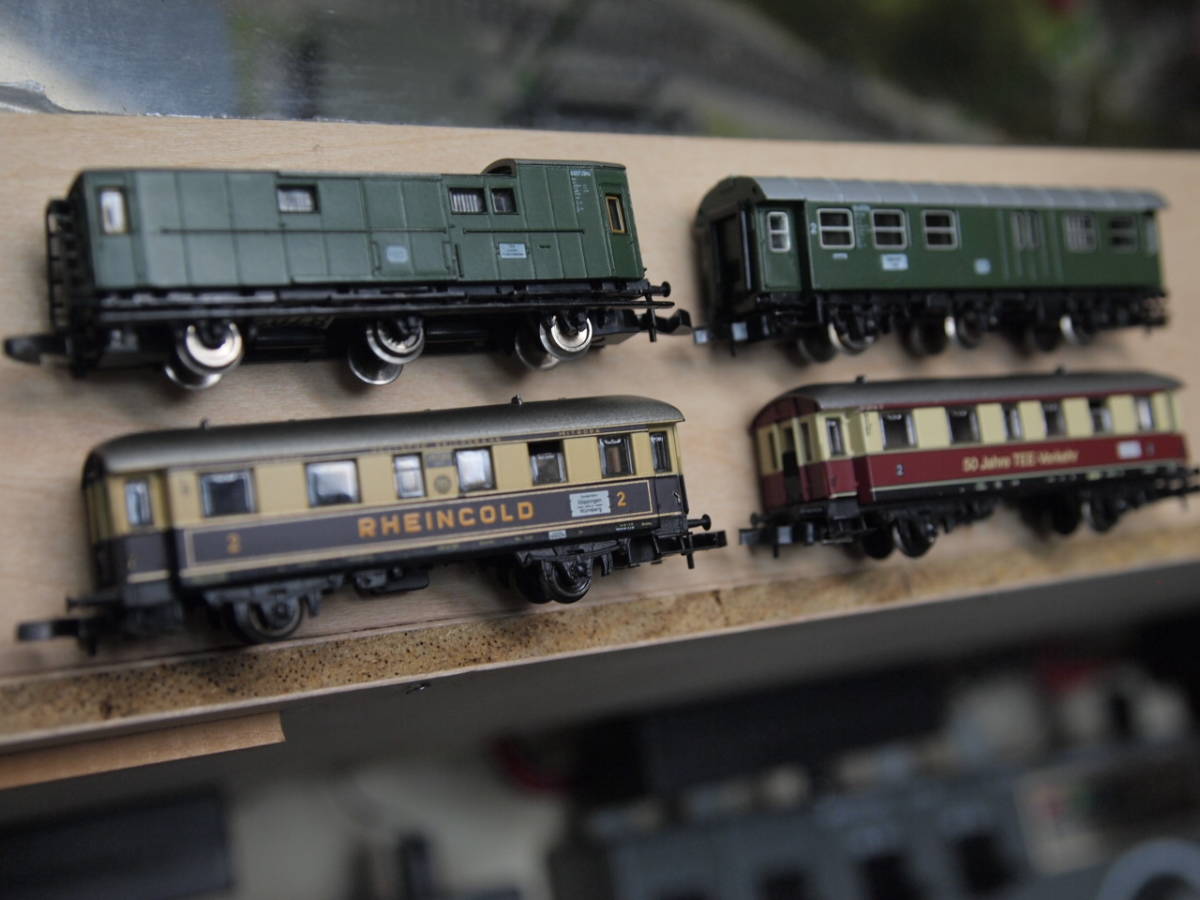 HOゲージ メルクリン客車等4両セット メルクリン 蒸気機関車 客車4両