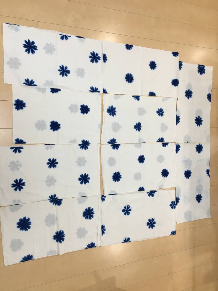 新色追加 1 アンティーク木綿 昔の雪花絞り おしめ おむつ全６枚 藍染 雪花 古布リメイク ３０センチ ６９センチ 残りわずか 在庫限り超価格 Www Cedardale Com
