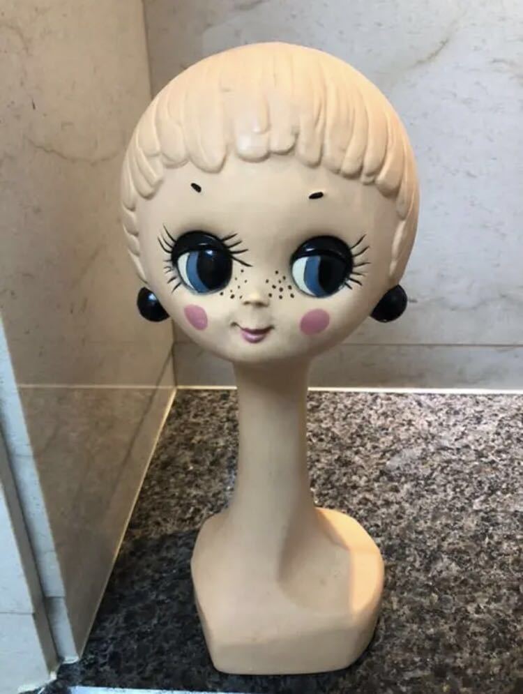 品質保証，定番人気 ☆フランス ツィギ－ Twiggy ヘッドマネキン①☆