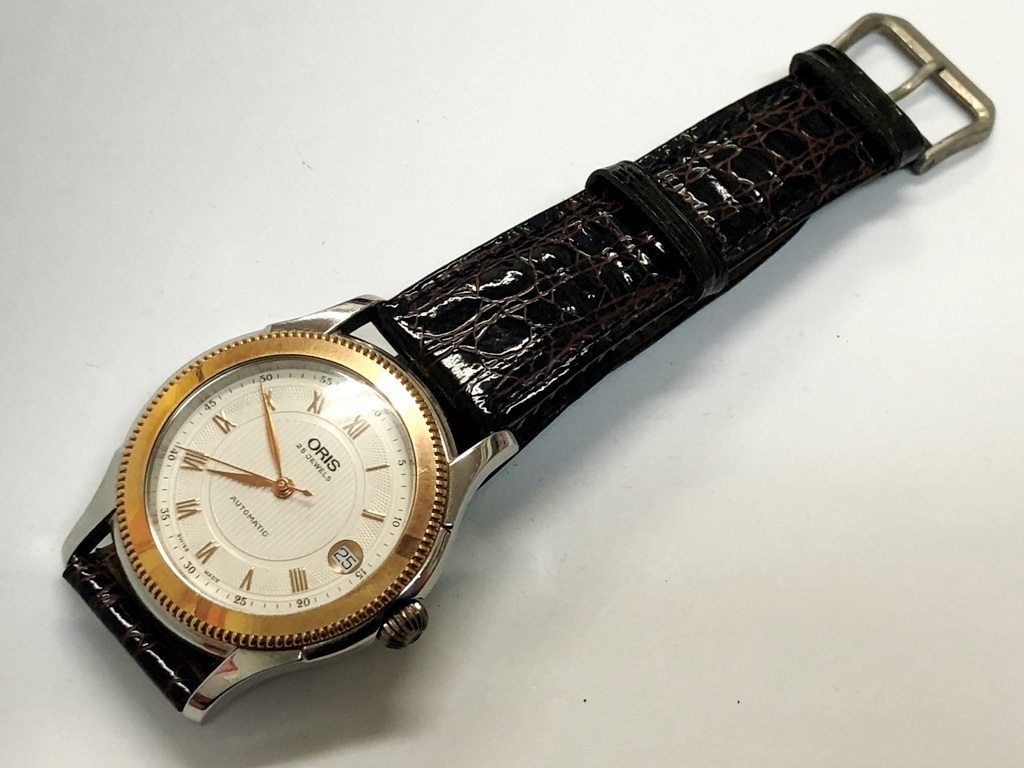 ☆ORIS/オリス 25J TOP-LING 18CARAT GOLD K18金 オートマチック メンズ腕時計《稼働/中古品》☆ 
