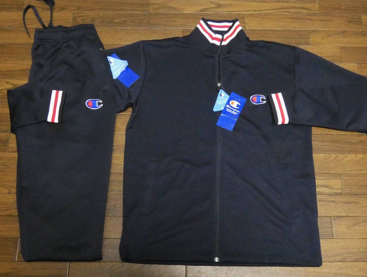 新品　チャンピオン　トレーニング　ジャージ上下セット　C3-KSE03　紺　メンズM