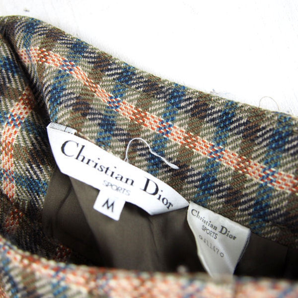 △クリスチャンディオール*Christian Dior SPORTS*チェック柄膝 △クリスチャンディオール*Christian Dior SPORTS*チェック柄膝