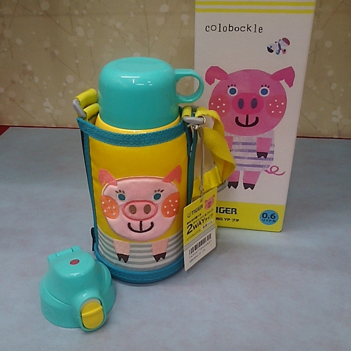 大人気，定番 TIGER タイガー魔法瓶 ステンレスボトル２ウェイタイプ 0.6L コロボックル ブタ 水筒 保温保冷OK MBR-B06G-YP 品(0.5リットル～)｜売買されたオークション情報、yahooの商品情報をアーカイブ公開 - 0.5リットル～