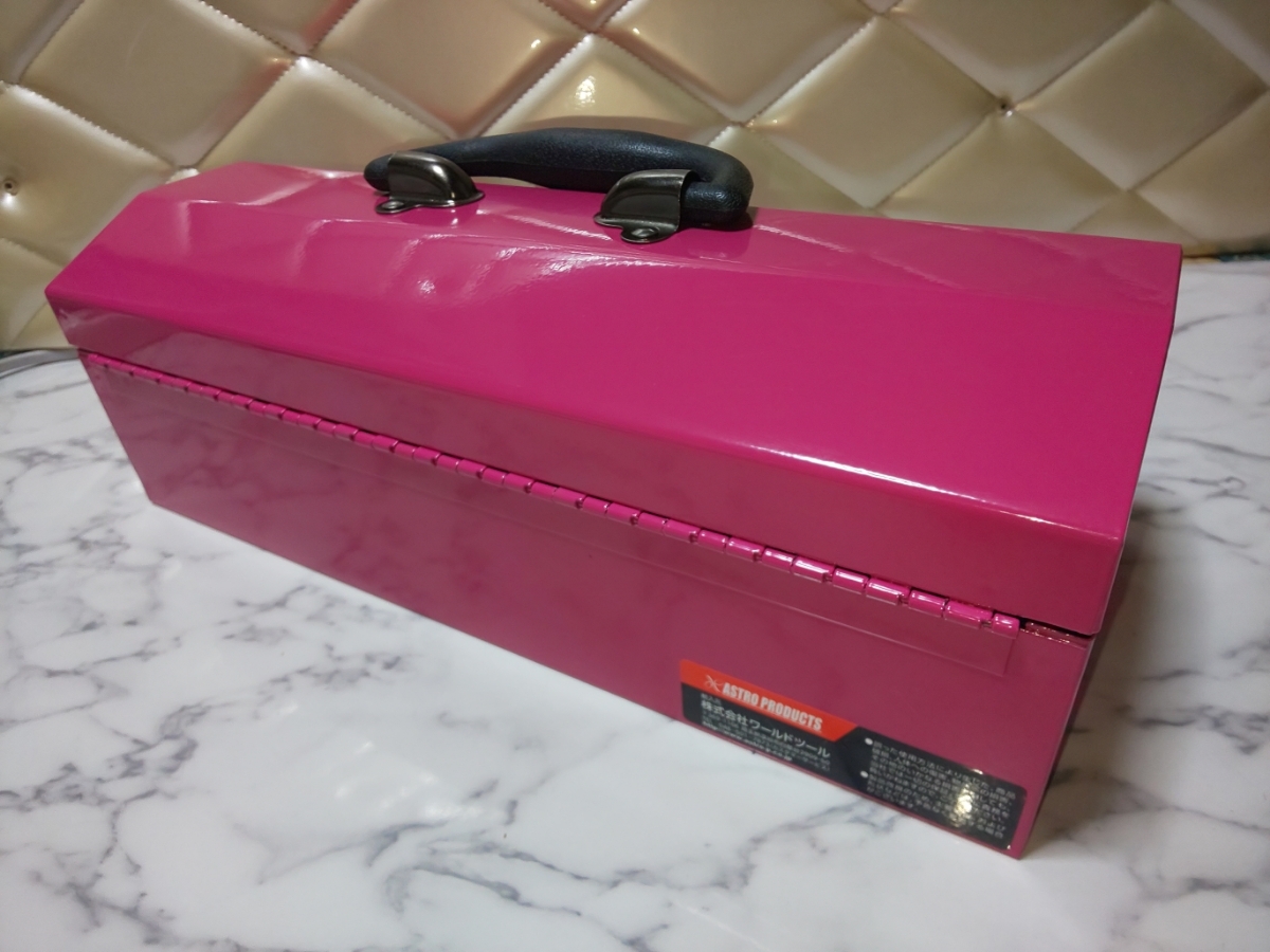 アストロプロダクツ☆山型ツールボックス ☆ピンク色☆工具箱☆DIY女子