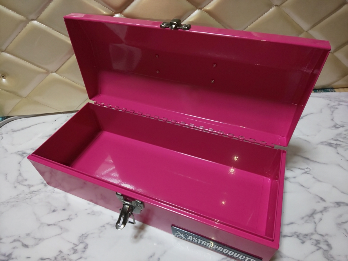 アストロプロダクツ☆山型ツールボックス ☆ピンク色☆工具箱☆DIY女子