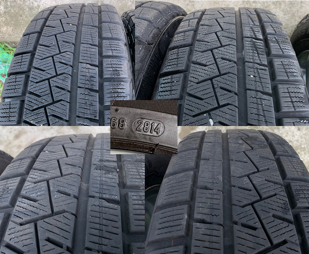希少フィアット500純正OP ８スポーク+ピレリ175/65R14スタッドレス 今年FIAT500をご購入の方いかがですか？ピレリICE ASIMMETRICO 175