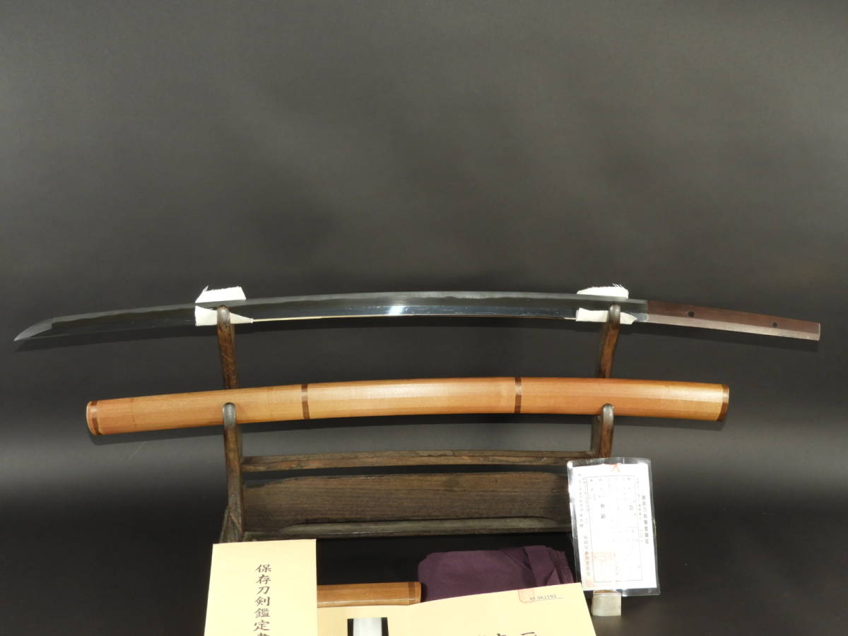 得価，品質保証 保存刀剣鑑定書/千代鶴/2尺1寸/越前/日本刀/刀装具/武具/銀ハバキ/大名登録(刀、太刀)｜売買されたオークション情報、yahooの商品情報をアーカイブ公開 - オークファン 刀、太刀