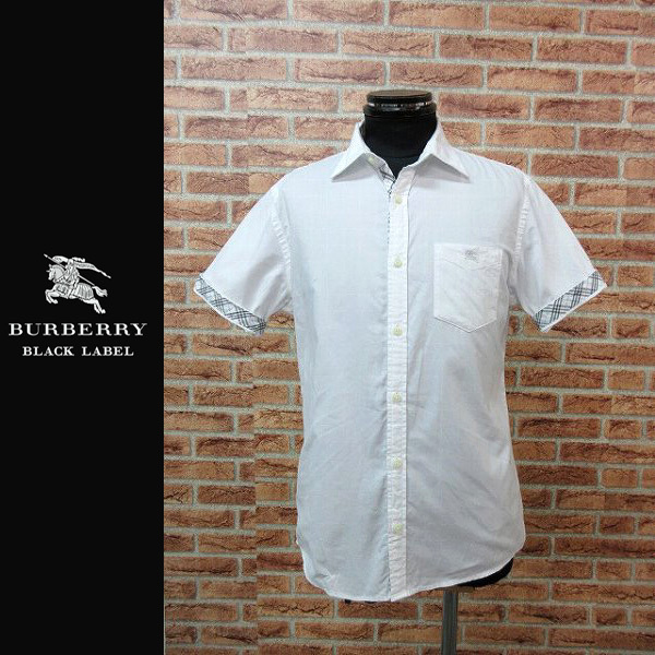 BLACK BURBERRY LABEL バーバリーブラックレーベル 半袖 チェック柄 三