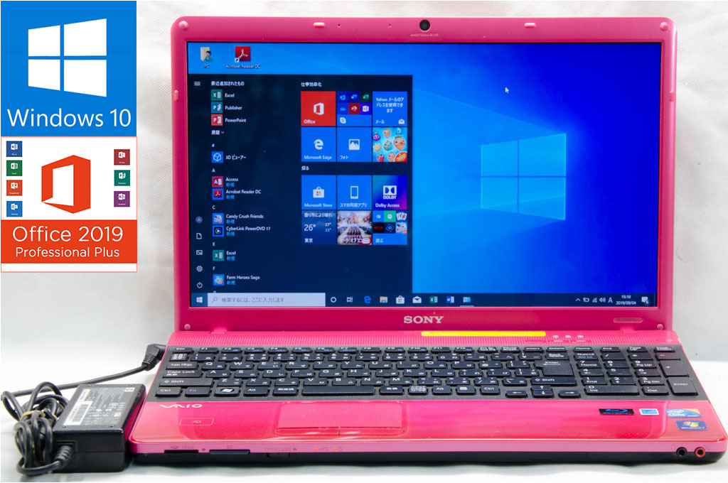 ☆激烈なピンク色☆SONY VAIO VPCEB29FJ☆高速Corei5/無線/BD/8G/750G/