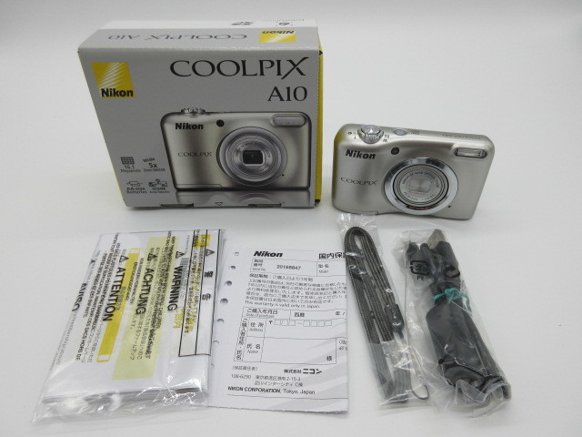 中古美品】Nicon(ニコン) デジカメ COOLPIX A10 シルバー (単三電池