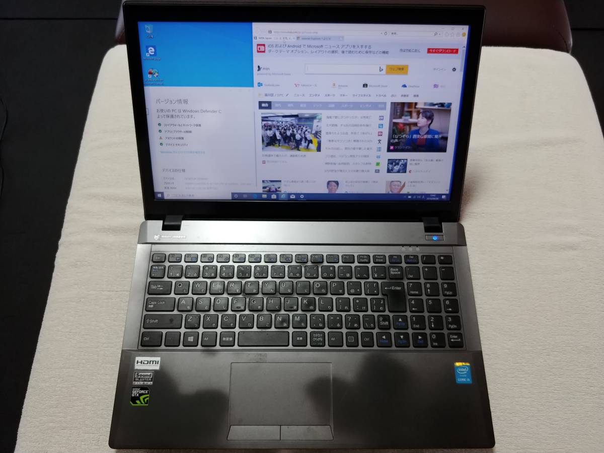i5-4210M SSD128GB HDD500GB メモリー4GB NVIDIA GeForce GTX850M