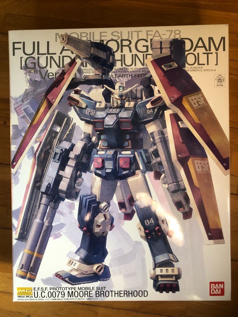 バンダイ MG 1/100 ガンダム サンダーボルト フルアーマーガンダム Ver.Ka 未組立 ガンプラ GUNDAM 