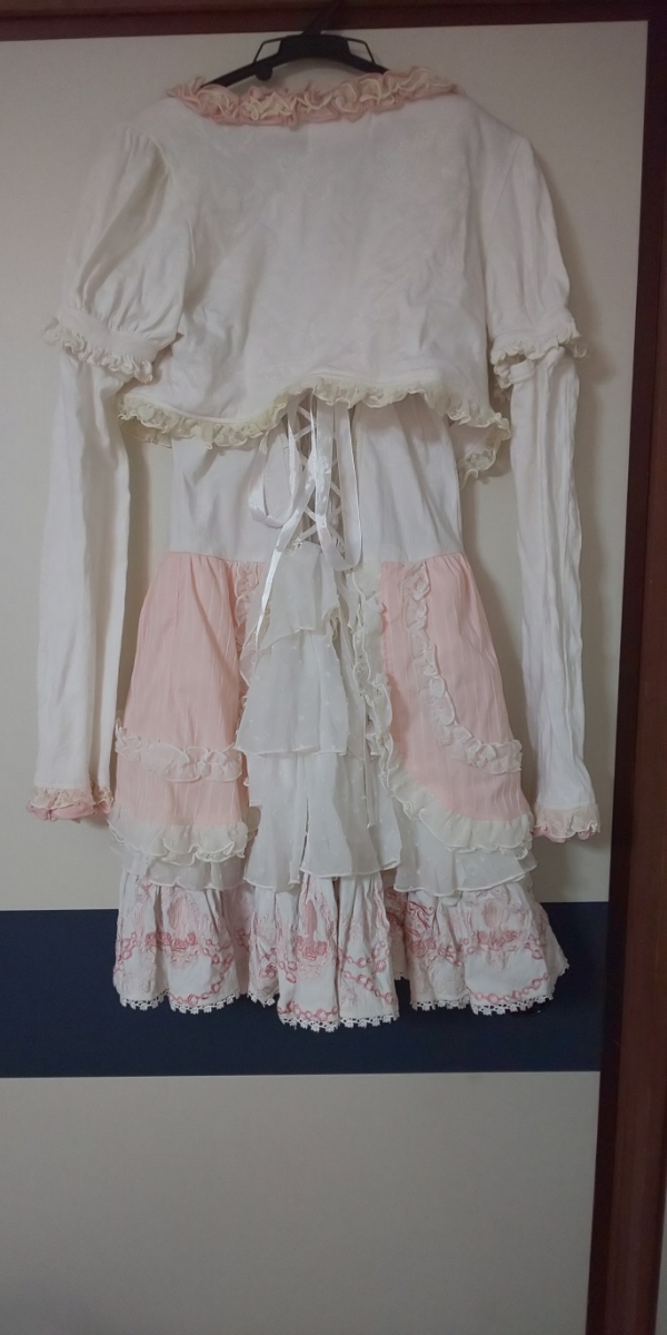 H Naoto Frill エイチナオト フリル 刺繍 編み上げ 水玉 Jsk カーディガン ミニハット 髪飾り ロリータ クラロリ セット その他 売買されたオークション情報 Yahooの商品情報をアーカイブ公開 オークファン Aucfan Com