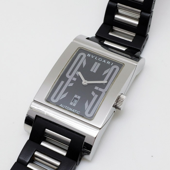 BVLGARI ブルガリ レッタンゴロ RT45S 自動巻き メンズ SS/ラバー 