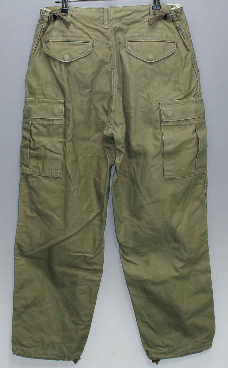 Workers K&T H MFG Co ワーカーズ M65 Trousers Mod OD Reversed Sateen size M / カーゴパンツ / トラウザー / バックサテン